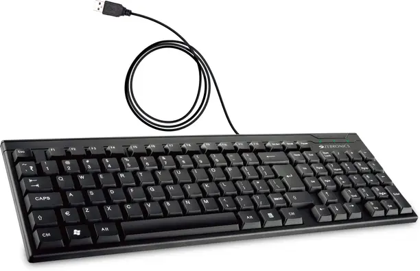 ZEB-KM2100 Wired USB Standard Multi-device Keyboard Compatible